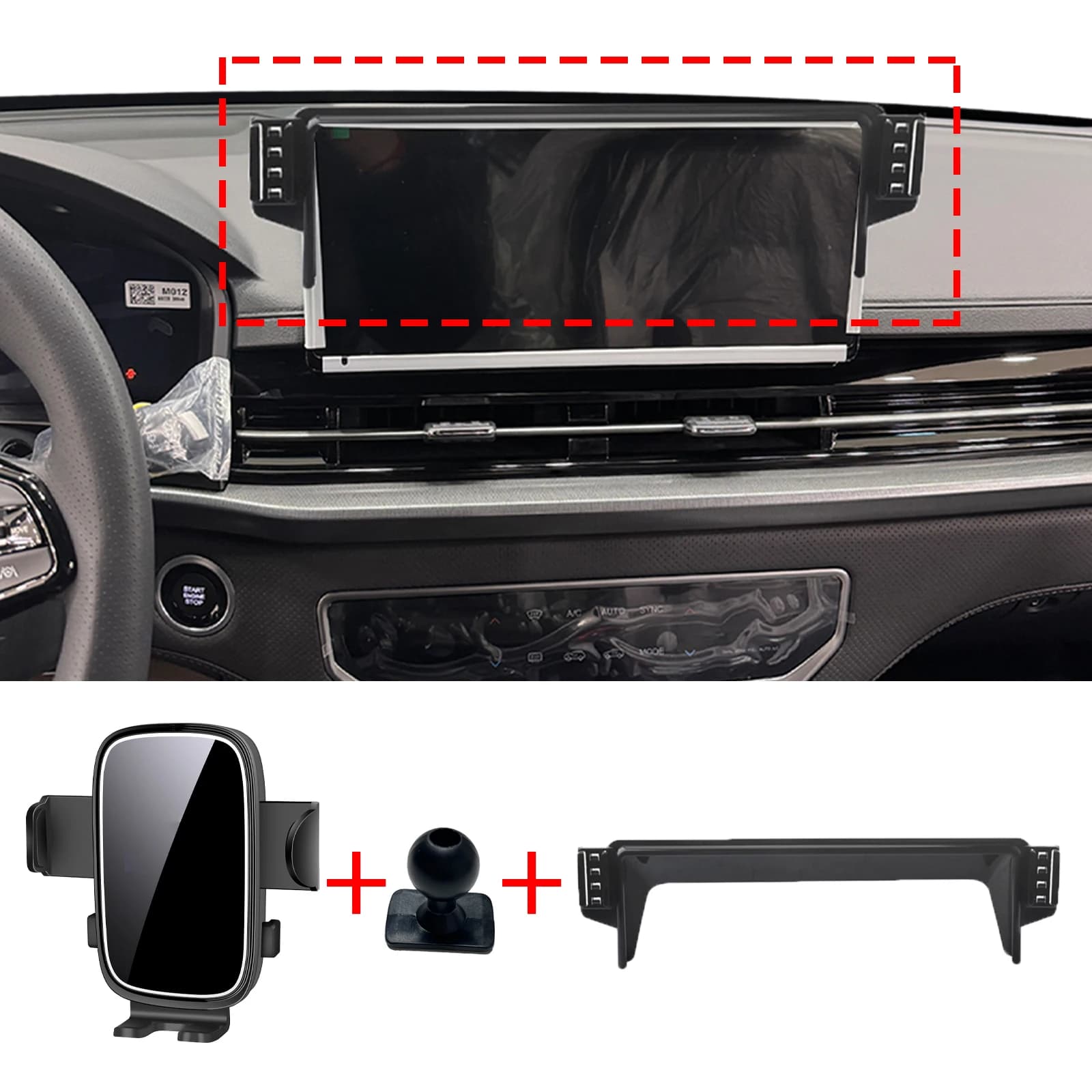 for KGM Rexton 2024 2025 2026 LHD RHD Specific Dashboard Navigation Phone Holder Mount Design Car​​ accessoires