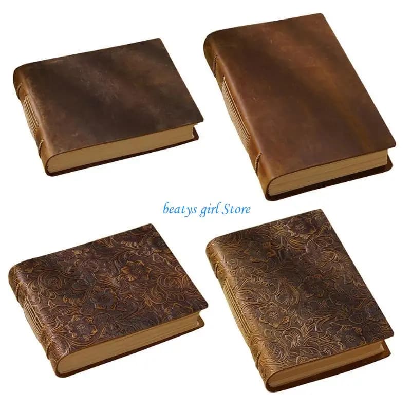 C7AB Retro Travel Journal Writing Notebook Diary Leather Handmade