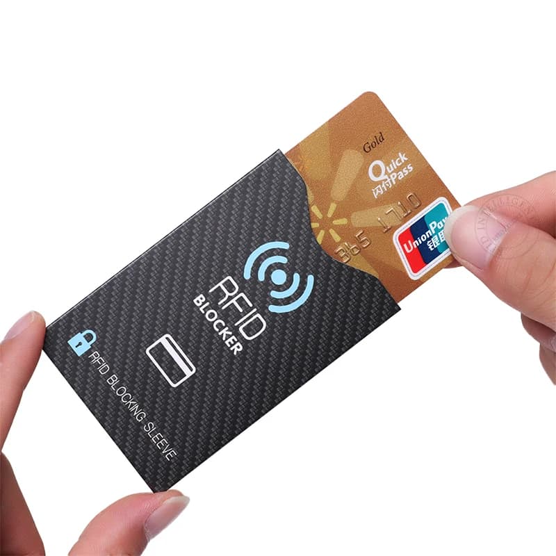 10 pezzi in foglio di alluminio con blocco RFID, porta carte anti-scansione, schermatura NFC, protezione per carte di credito, portafoglio antifurto