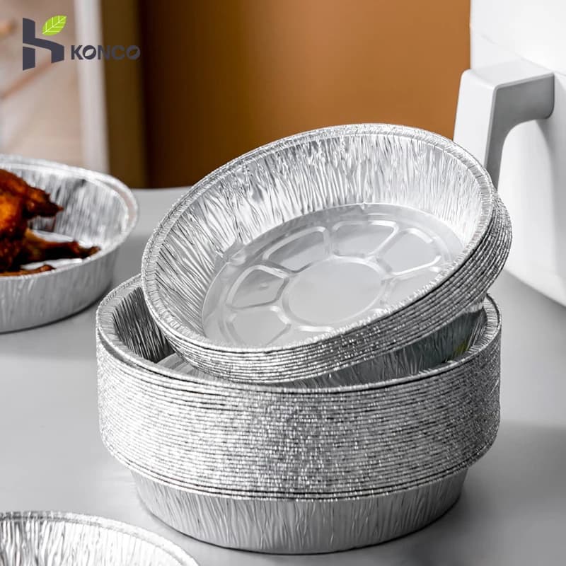 10 pcs disposable air fryer liner oil proof foil aluminum foil baked paper tin for air fryer BBQ tray for dripping