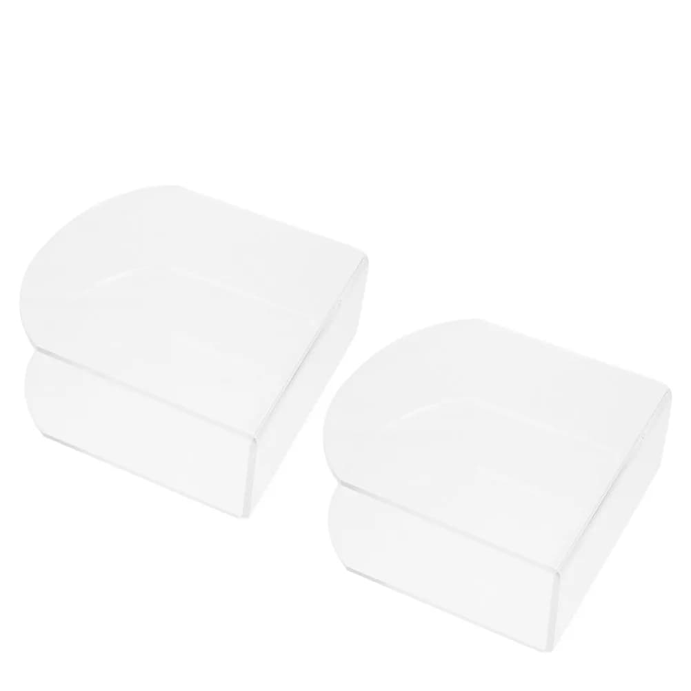 2Pcs Transparent Acrylic Napkin Dispenser Sleek Minimalist Design for Dining Table Bar Counter Organized Paper Towel Holder