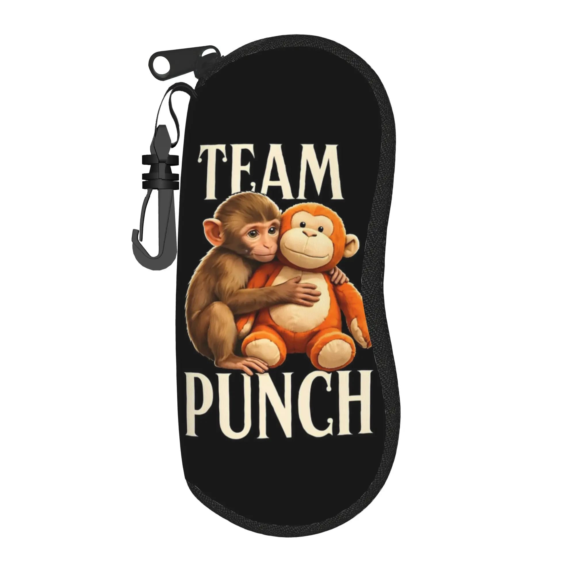 Baby Punch Monkey Eyewear Case, unisex, new, with zipper, sunglasses case, ultra resistant glass container