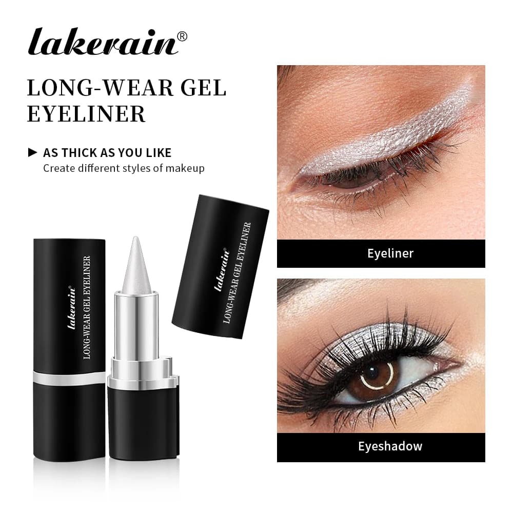 Penna per eyeliner opaca Bianco Nero Marrone Matita per eyeliner solida facile da indossare Matita per tatuaggi a lunga durata Ombretto in gel Cosmetici per occhi