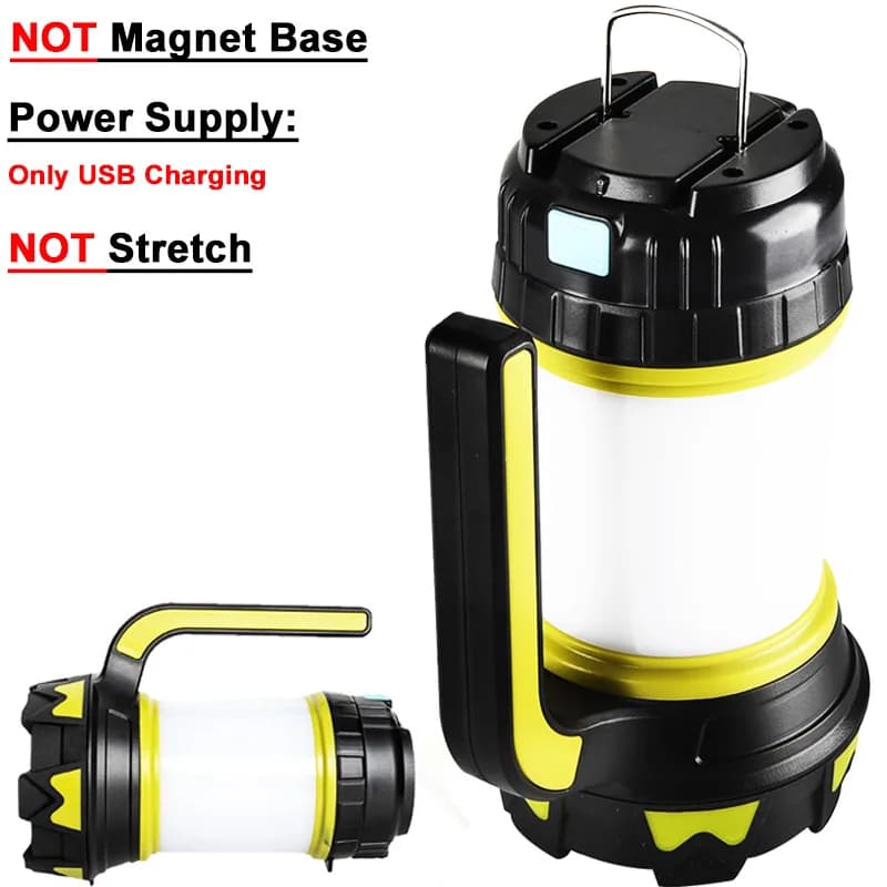 ZK30 8000 Lumen 100W Uso lungo, Torcia LED ricaricabile USB Lanterna da campeggio Torcia da ricerca esterna resistente all'acqua per la caccia ai pesci