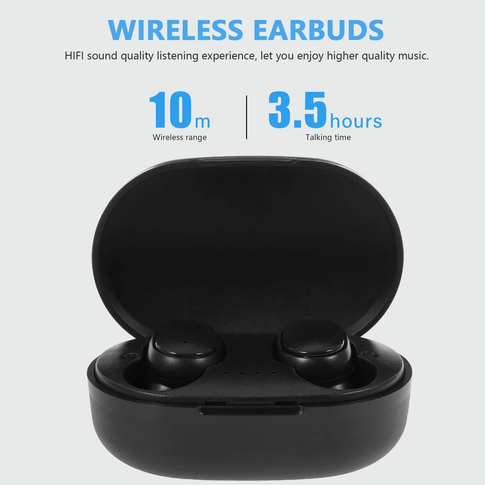 1 set di auricolari impermeabili Ipx5, auricolari wireless resistenti al sudore per sport, corsa, controllo Hifi, portata di 10 m