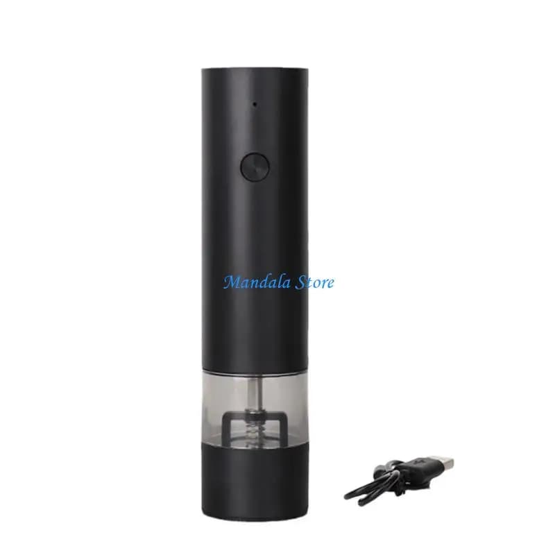 U2JC Macina Sale Elettrico Macina Peperoni Set USB Ricaricabile Macina Spezie Cucina Peperoncini Elettrici per Cucina