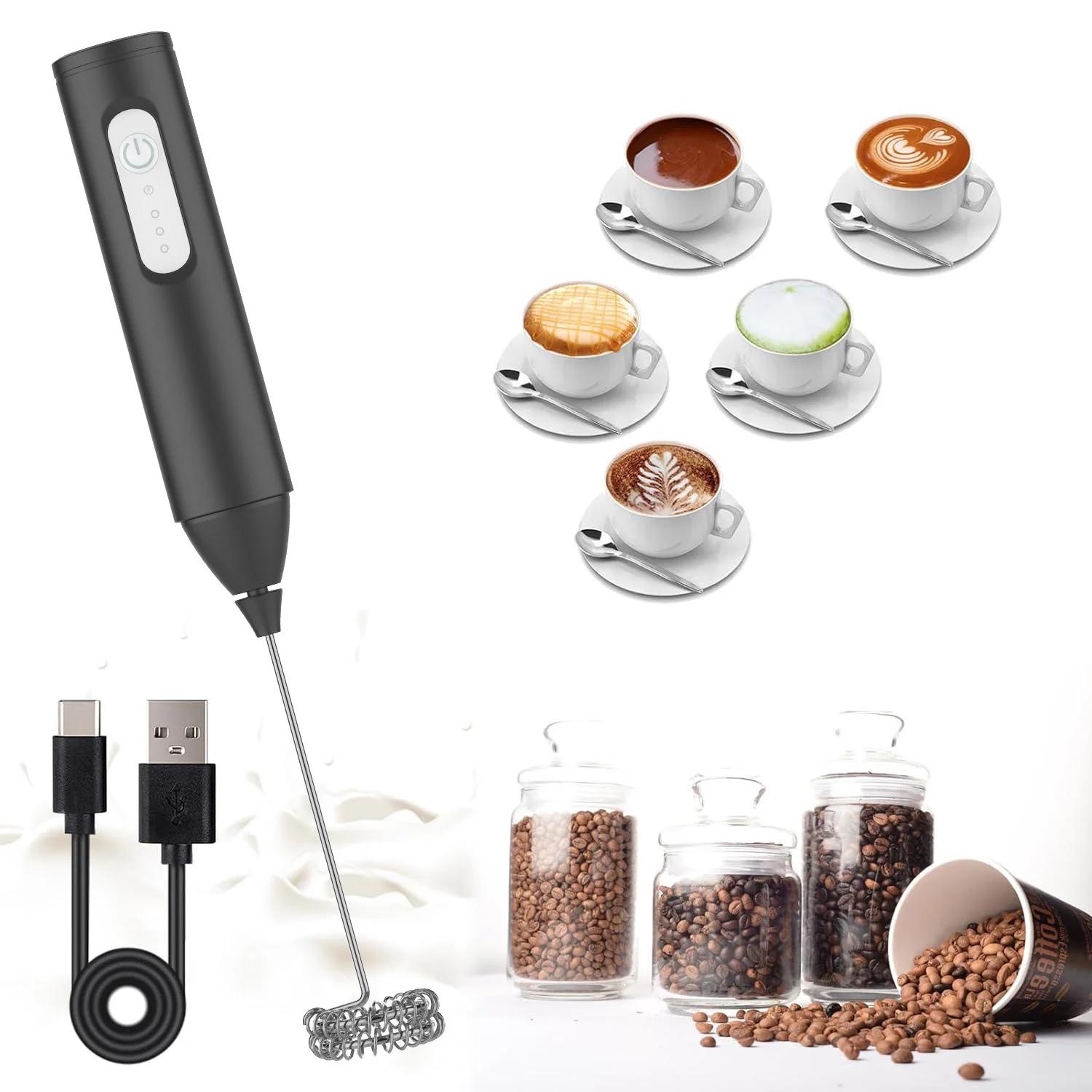MINI Rechargeable USB Connector 3 Speed Foam Maker Blender for Coffee Mixer Electric Sleeve Blender for Eggs
