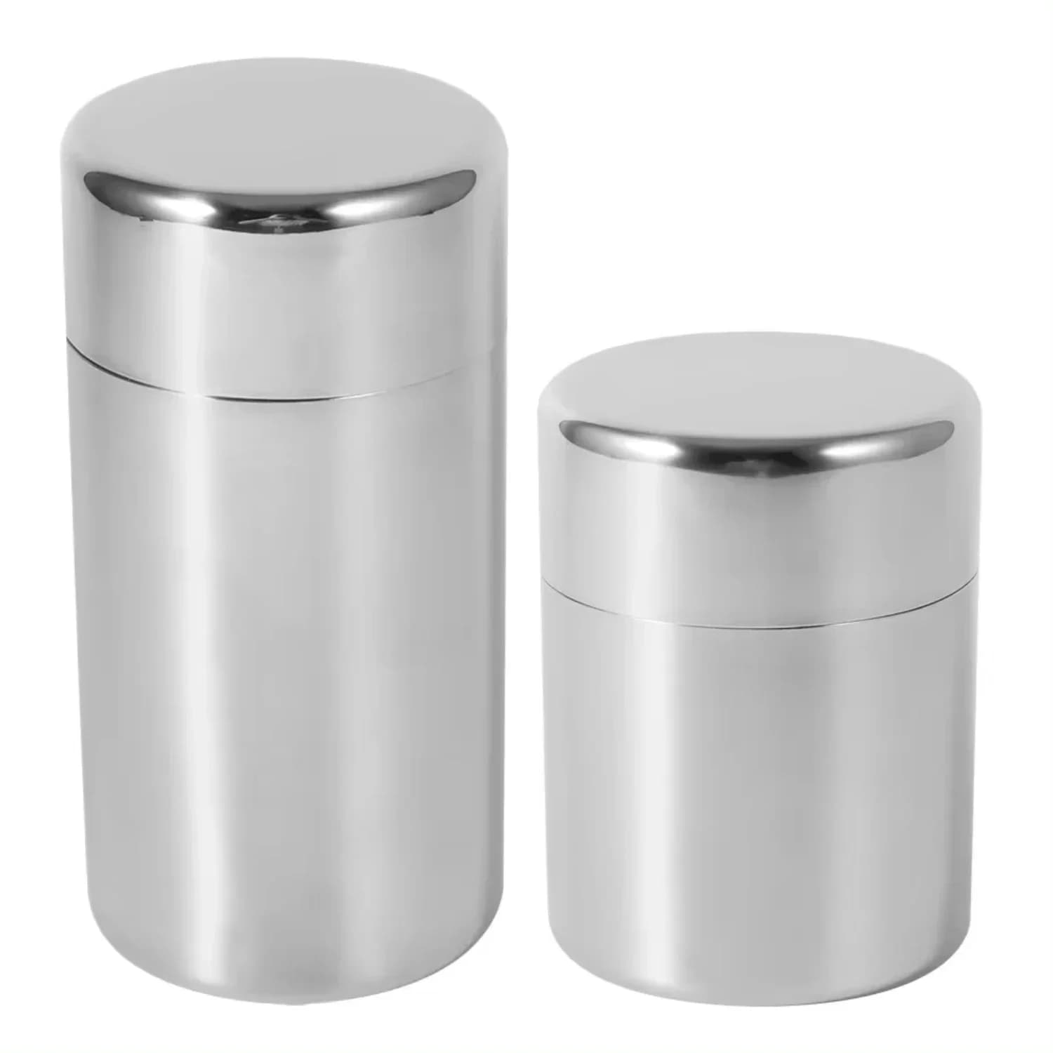 Contenitori per contenitori per foglie di tè in acciaio inossidabile Contenitori per contenitori da cucina per la casa per contenitori per tè, caffè, zucchero