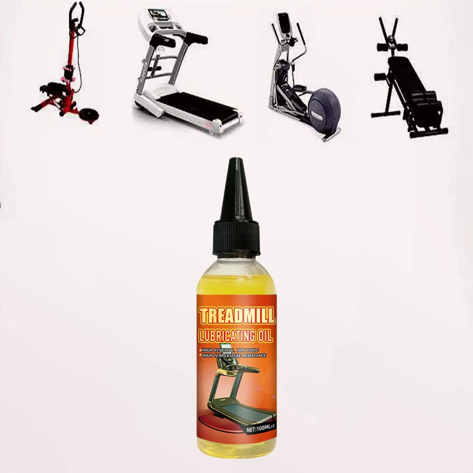 Treadmill Belt Lubricating Oil 100ml Silicone Quiet Maintenance Liquid for Home Gym Walking Machine Repair
