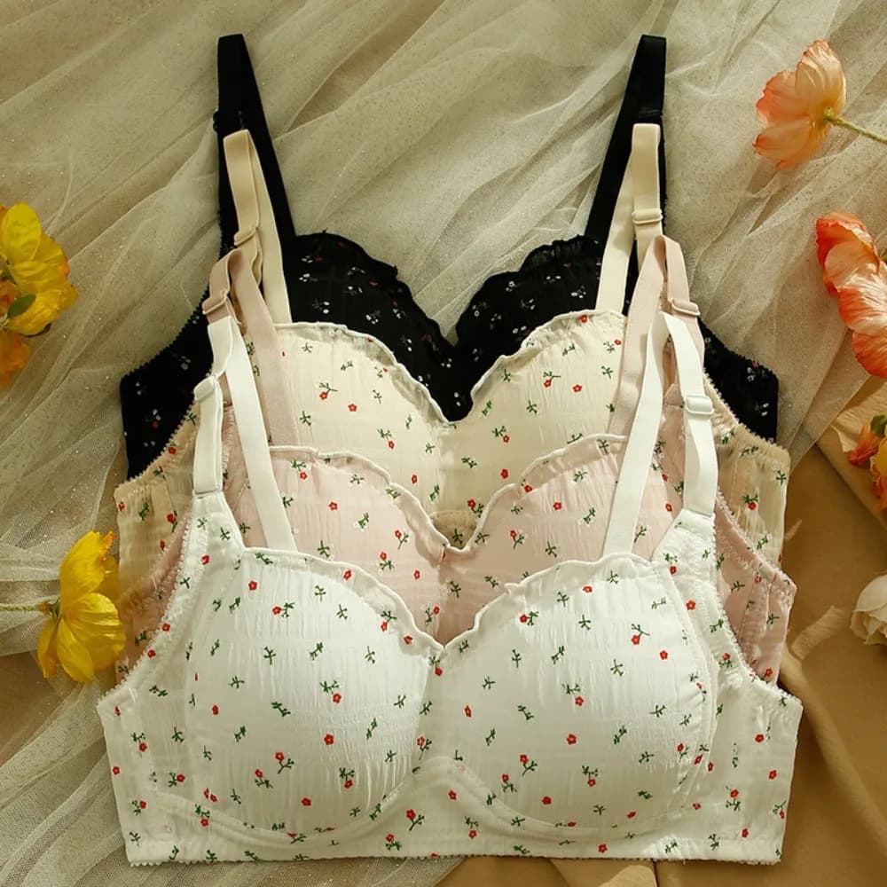 Breathable Seamless Bra Seamless Adjustable Shoulder Strap Push Up Underwear Comfortable To Wear Non-wire Wireless Underwear
