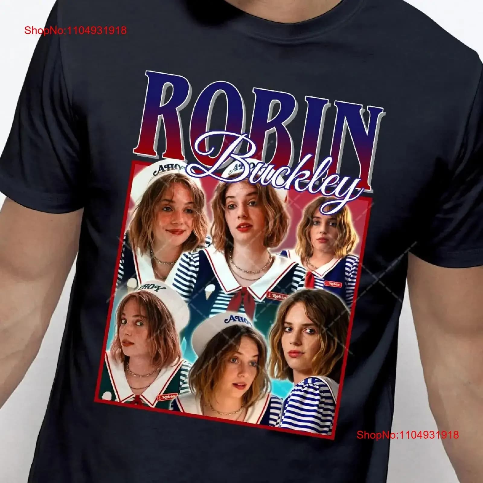 Robin Buckley Maglietta vintage Maya Hawke Omaggio Fan Retro anni '90 Maglione Merch vintage Lavato Grafica casual homme Morbido Leggermente