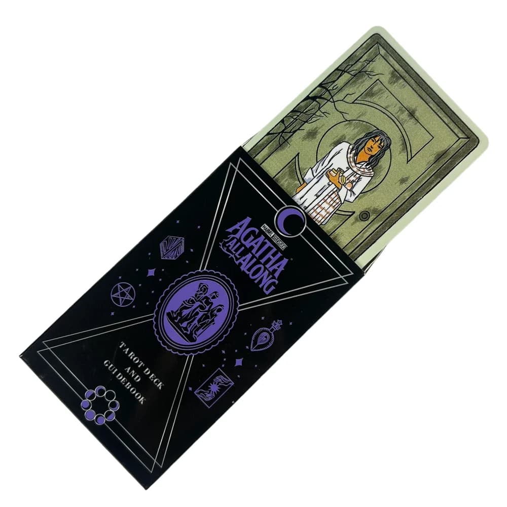 Agatha All Along Tarot Card, un mazzo di 78 carte, versione inglese, carte per divinazione e previsione del destino, regalo per Halloween e Natale