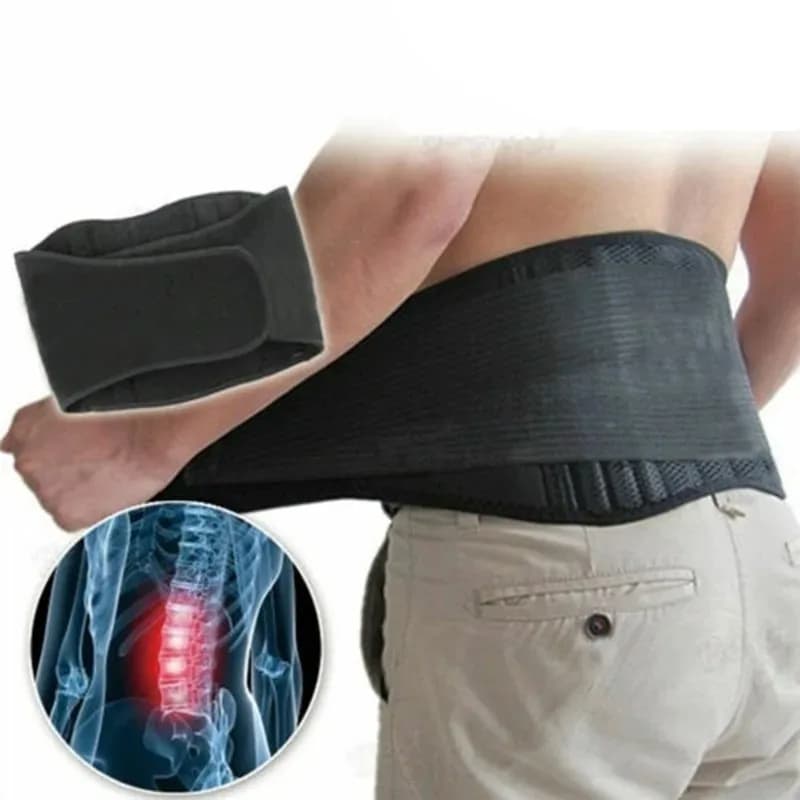 Cintura di Supporto Lombare Autoriscaldante Regolabile con Terapia Magnetica, Fascia Lombare per Alleviare il Dolore alla Schiena per Uomini e Donne