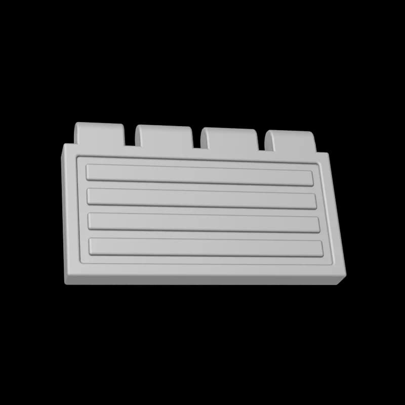 Gobricks 2873 10 Pezzi Cerniere per Cancello Treno 2x4 Compatibili Mattoncini DIY Modellino Treno Costruzioni MOC Set Regalo di Compleanno Giocattoli