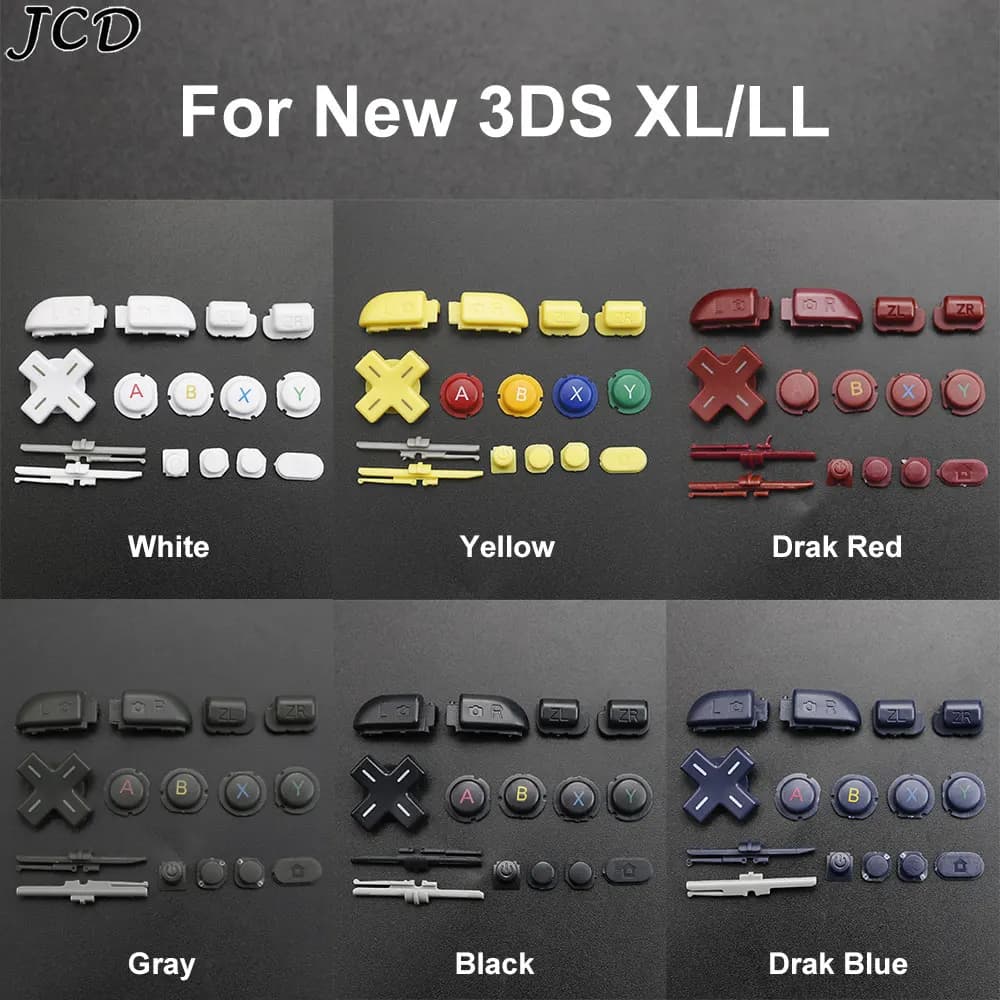 JCD Set di pulsanti completi originali per la nuova Console 3dsxl L R ZL ZR D-pad pulsante chiave ABXY pulsanti di alimentazione domestica per il nuovo 3DS XL LL