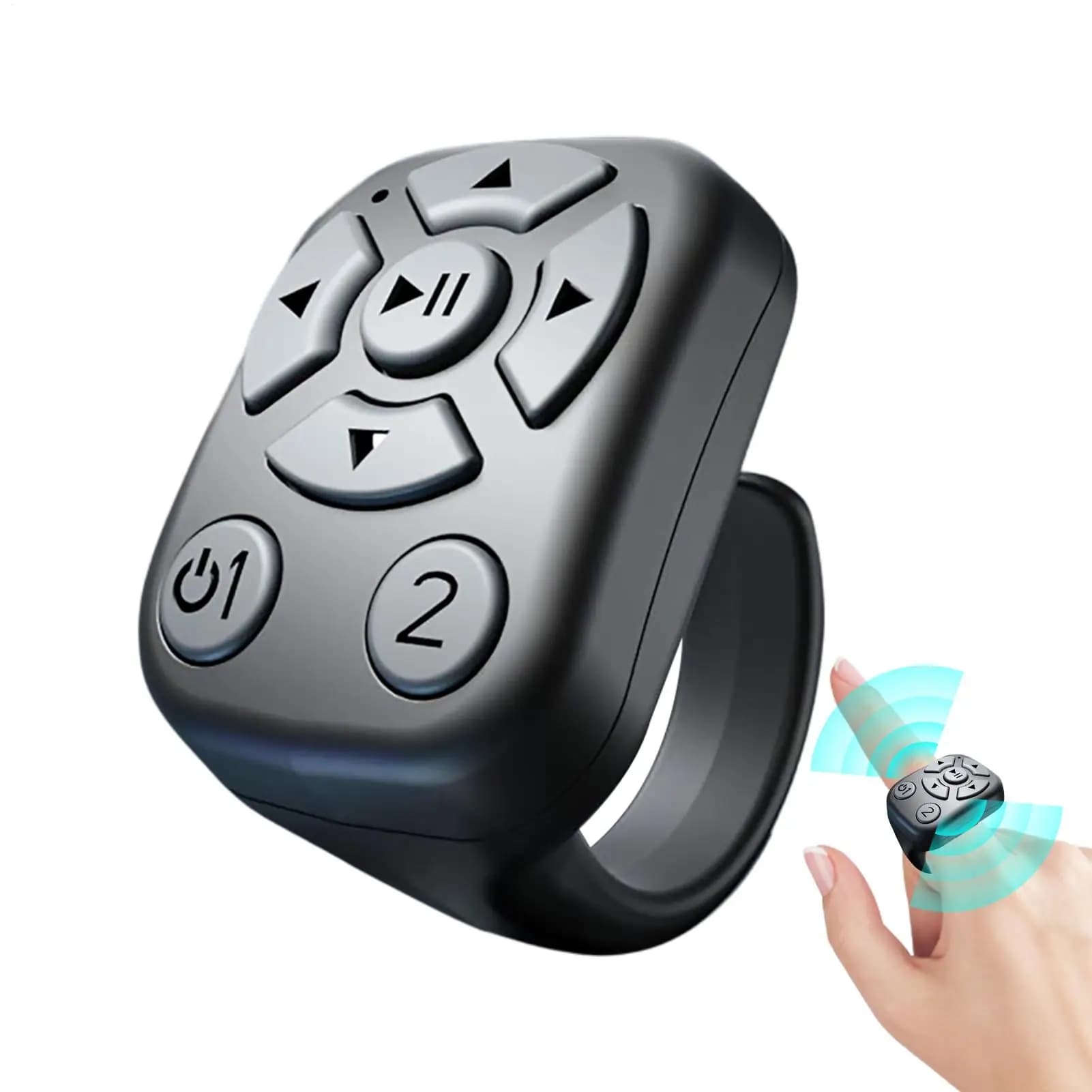 Scrolling Ring Presentation Clicker Camera Shutter Smart Ring Camera Video Recording Remote Wireless E-Reader Photos Music