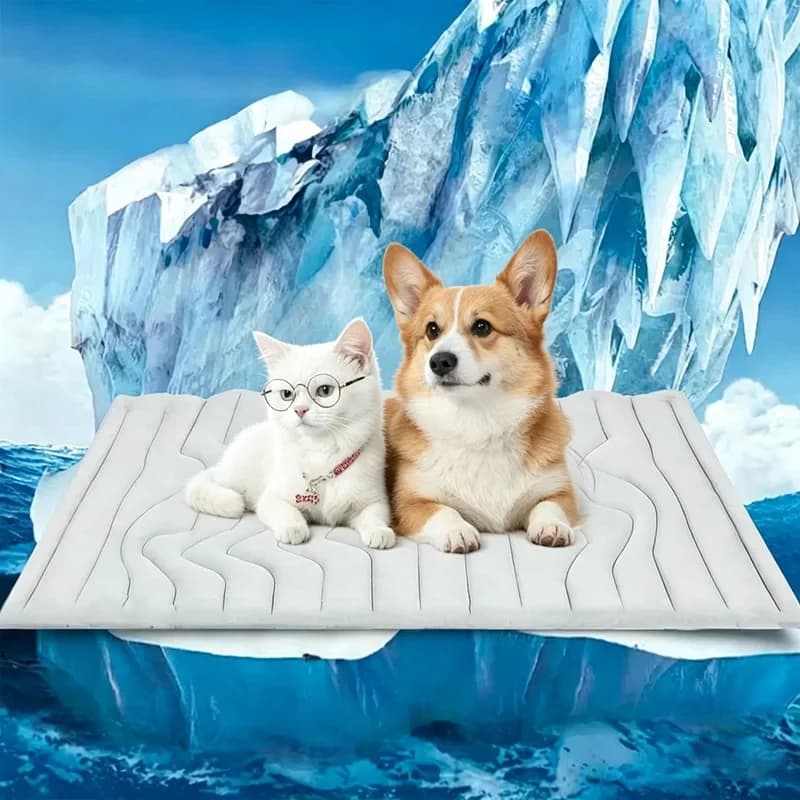 Tappetino Refrigerante per Cani, Cuccia Estiva Rinfrescante per Animali Domestici, Coperta Traspirante in Seta Ghiacciata per Cani di Piccola e Grande Taglia, Gatti, Tappetino Durevole per Divano