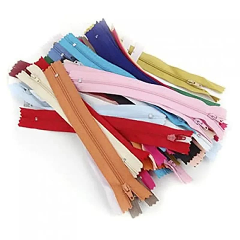 50pcs/ 10pcs 18cm Durable Nylon Closed End Zips Zippers for Sewing Random Color