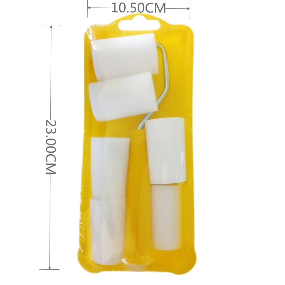 2-inch wall paint kit with 6 foam covers and Ergonomic plastic tray for efficient cover