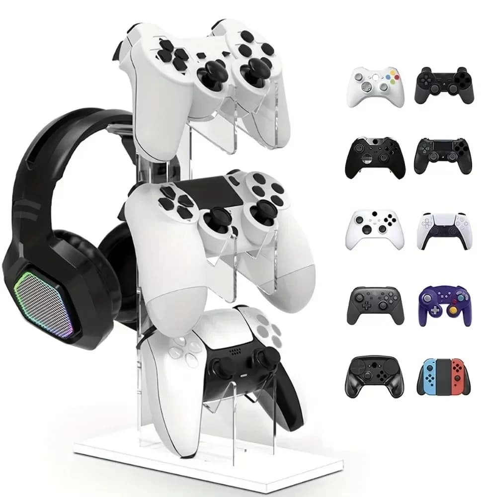 Supporto per Controller di Gioco per PlayStation 5 4 3 2 PS5 PS4 PS3 DualSense DualShock Switch Pro Xbox, Accessorio di Supporto per Controller