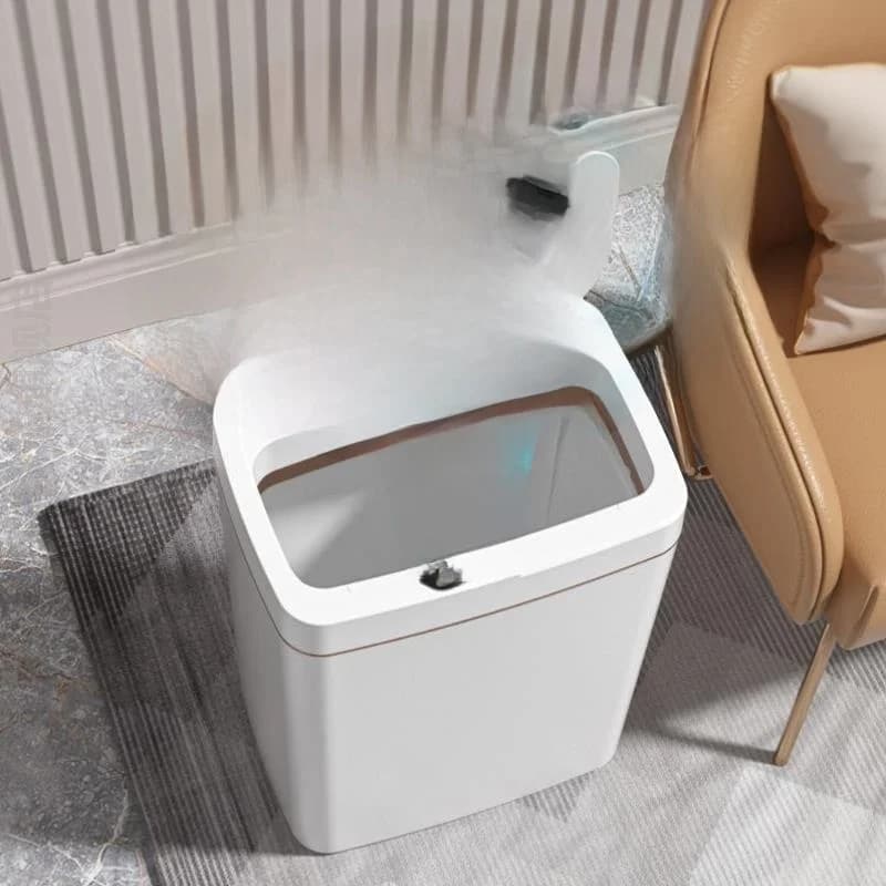 Cestino Intelligente di Grandi Dimensioni con Coperchio per Soggiorno e Camera da Letto, Pratico per Uso Domestico, Cestino Anti-Odore per Bagno