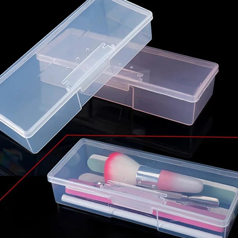 Nail art storage box nail accessories organizer plastic container nail brush Buffer pen grinding file storage box