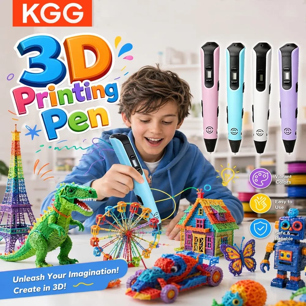 3D Drawing Pen USB Powered Includes 9M PLA Filament Children DIY Three-Dimensional Graffiti Pen Ideal Birthday Christmas Gift