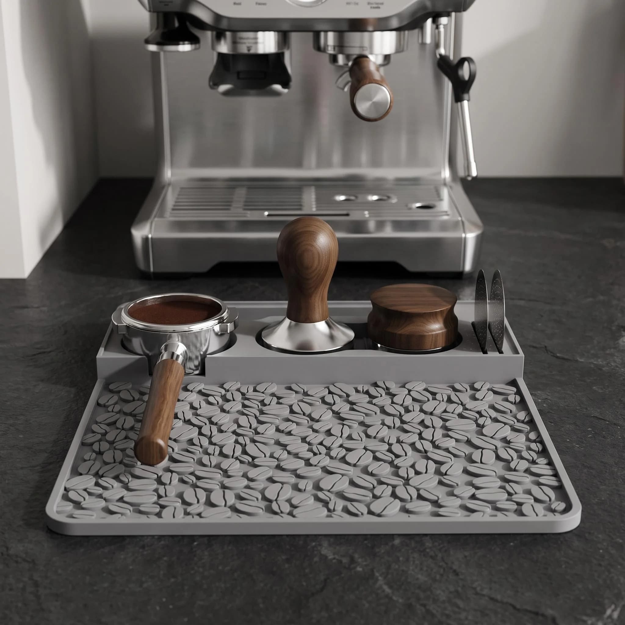 Coffee Machine Tamping Non-Slip Mat Maker Large Silicone Pad Base Waterproof Barista Cafe Bar Accessories Espresso Tools Goods