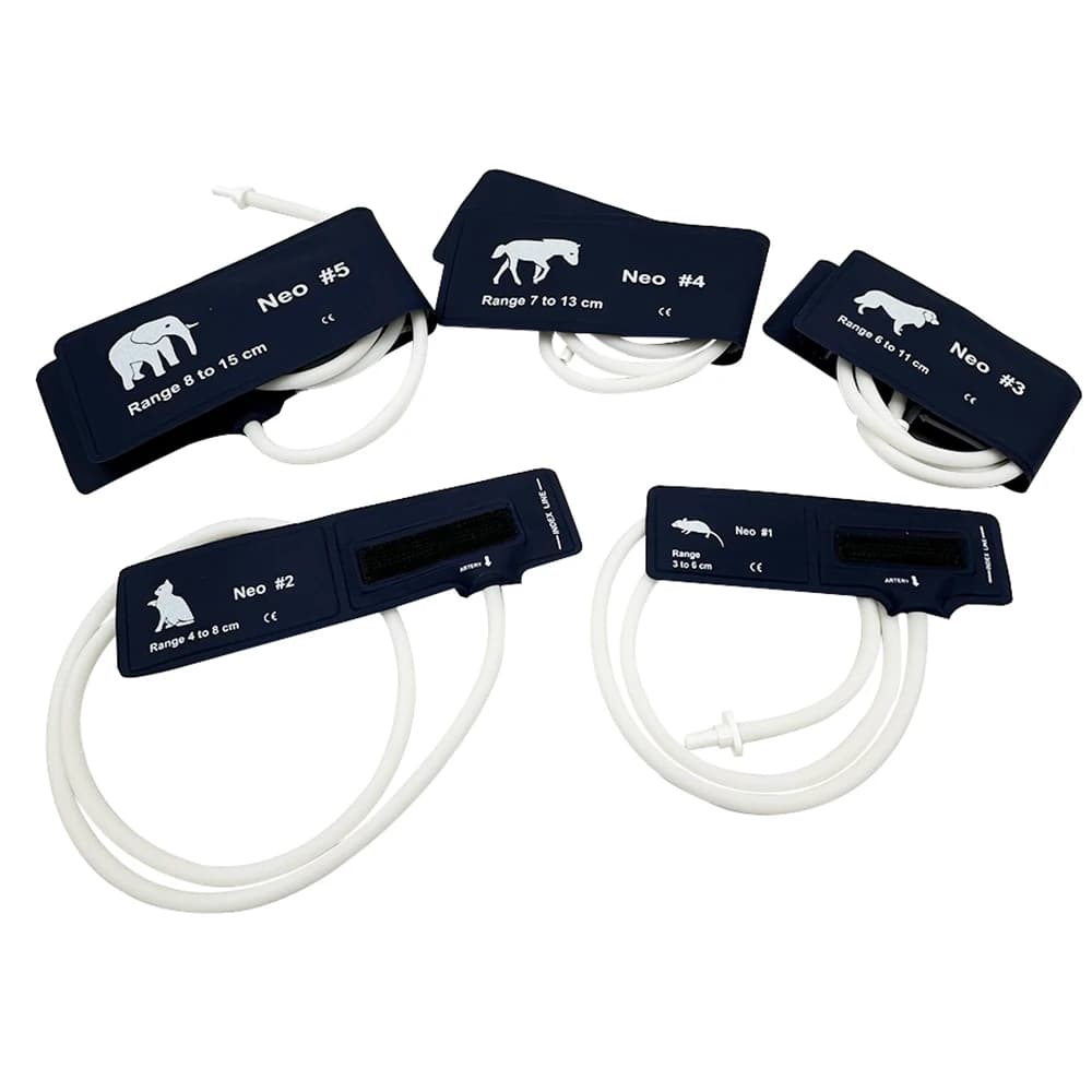Pet monitor for animal use monitor for blood pressure Nylon TPU cuff without pouch for animal blood pressure NO.1-NO, 5 tube 60cm