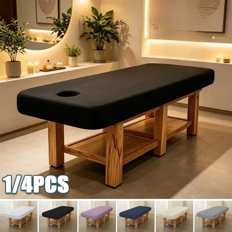 Copertura Elastica per Lettino da Massaggio 70x190cm con Foro per Respirazione, Resistente all'Olio e Impermeabile, per Spa, Salone di Bellezza, Riutilizzabile