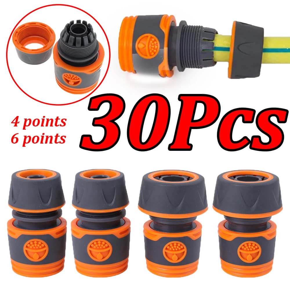 Connettore Rapido per Tubo da Giardino 1-30 Pezzi, Prolunga per Rubinetto, Giunto di Connessione per Tubo, Pistola ad Acqua, Raccordo per Tubo Irrigazione