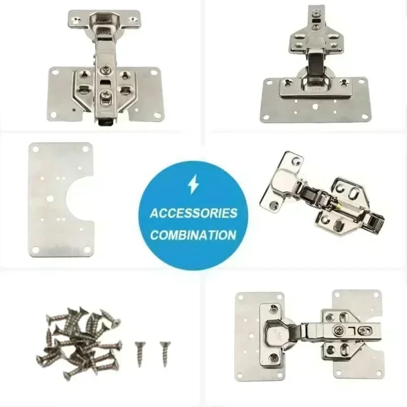 Piastra di fissaggio cerniera da 10 pezzi + 60 viti X Piastra di fissaggio cerniera in acciaio inossidabile per kit di installazione riparazione porta dell'armadio