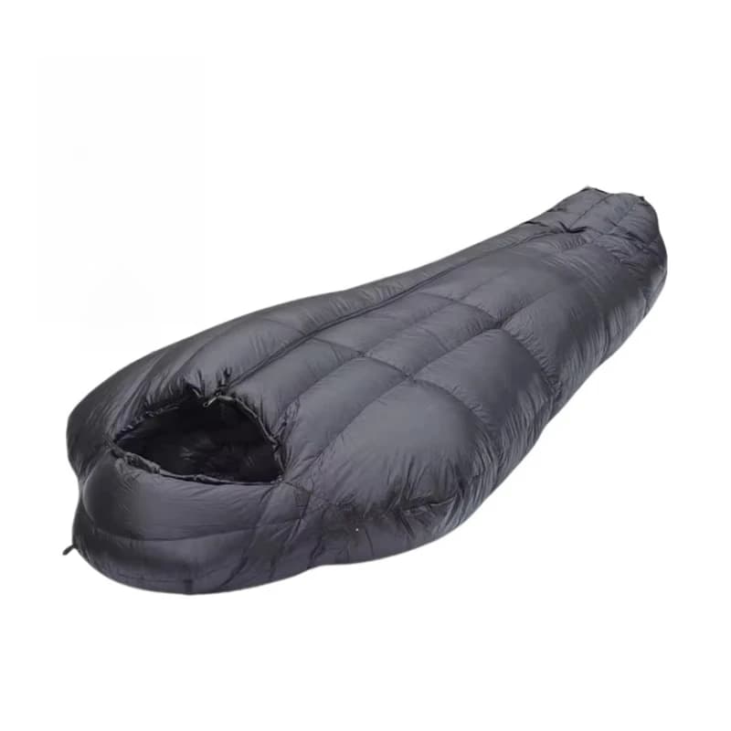 Sacco a Pelo Ultraleggero Unisex Imbottito in Piuma d'Oca in Nylon per Adulti, Stile Mummia, per Campeggio Invernale e Escursionismo
