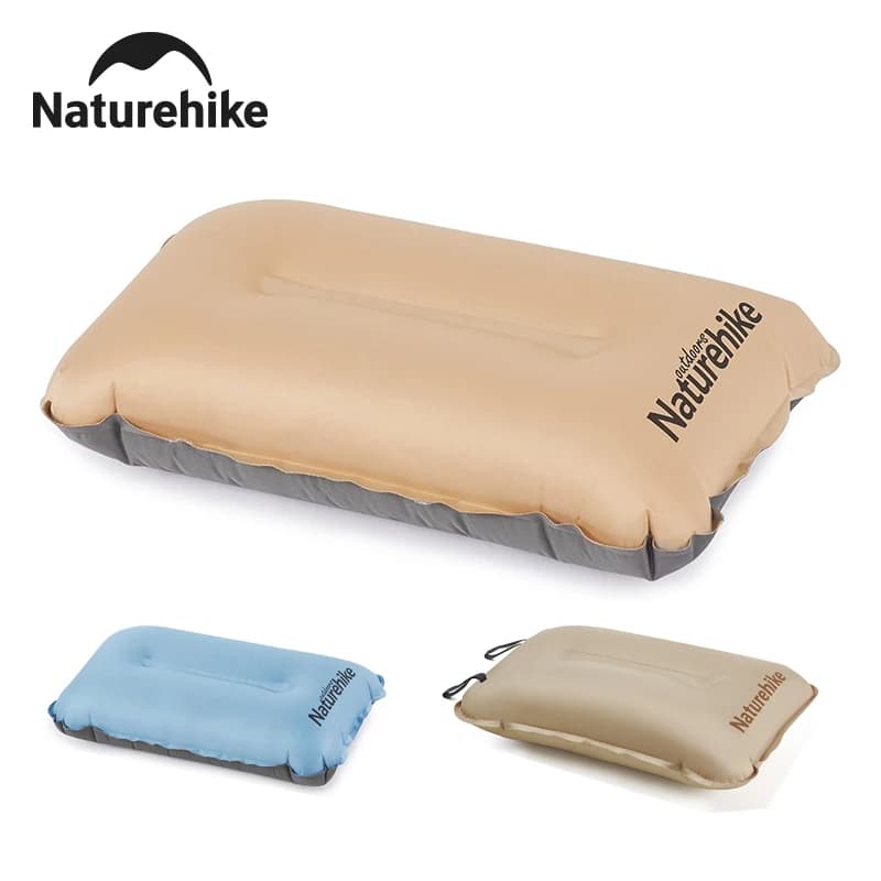 Cuscino Gonfiabile da Campeggio Naturehike, Ultraleggero Automatico, Cuscino da Ufficio Portatile, Cuscino da Viaggio Autogonfiabile