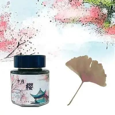 30ml Yunjintang 12 Season Fountain Dip Pen Ink ,Sheen Chromatography Color Ink Painting Watercolor Drawing Ink