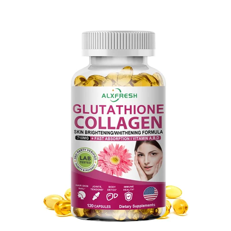 Compresse di Multi Collagene con Acido Ialuronico + Vitamina C | Collagene Idrolizzato e Glutatione | Per la salute di pelle, unghie e capelli di donne e uomini
