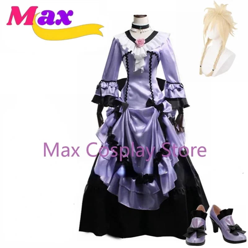 Cosplay Max costume by Cloud Strife from the Game FF Remake, Dress for Woman, Outfit for Halloween and Carnival, Shoes and Wig Included