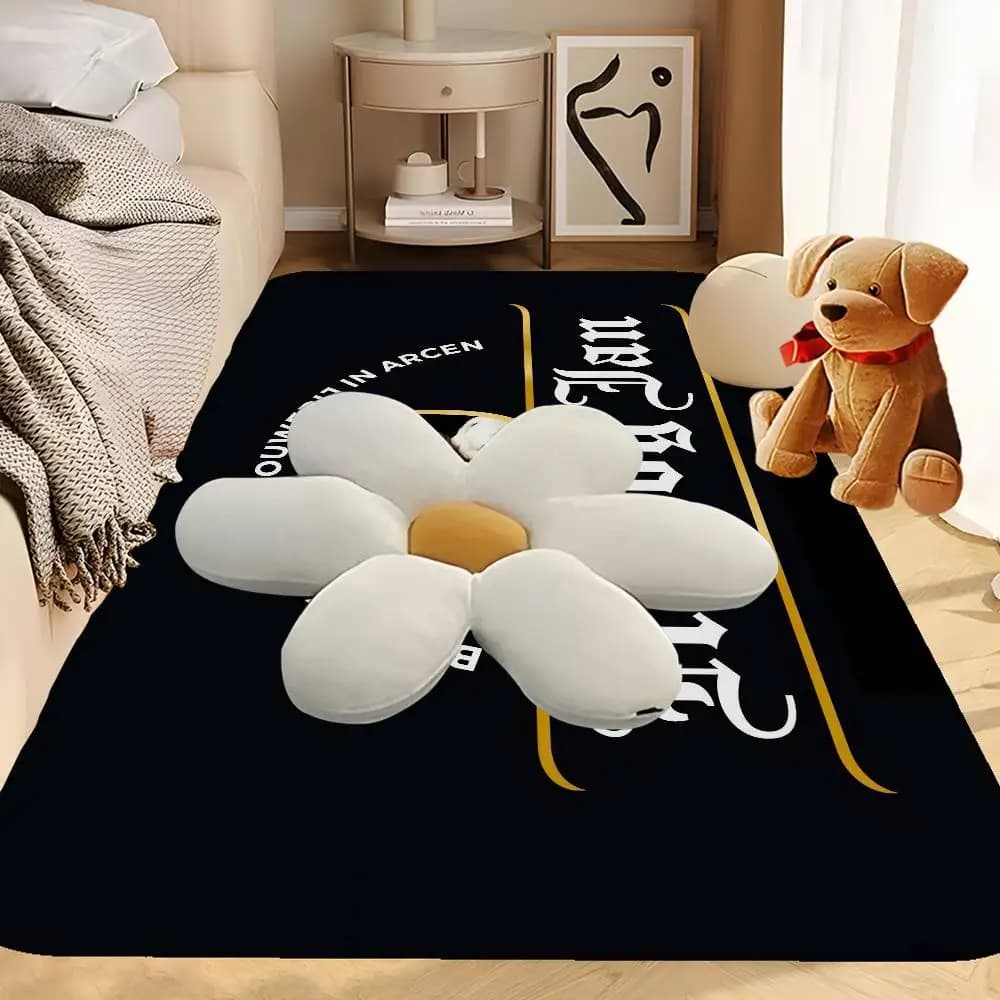 H-Hertog J-Jan Floor Mat Kids Room Bedroom Decoration Balcony Anti-Slip Doormat Living Room Welcome Rug