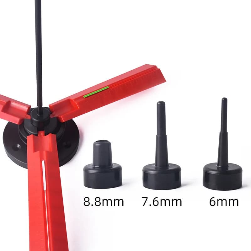 Achery Arrow DIY Sticky Feather Vanes Tool freccia cilindrica Fletching Jig tiro con l'arco freccia da caccia doppio anello Multi-size