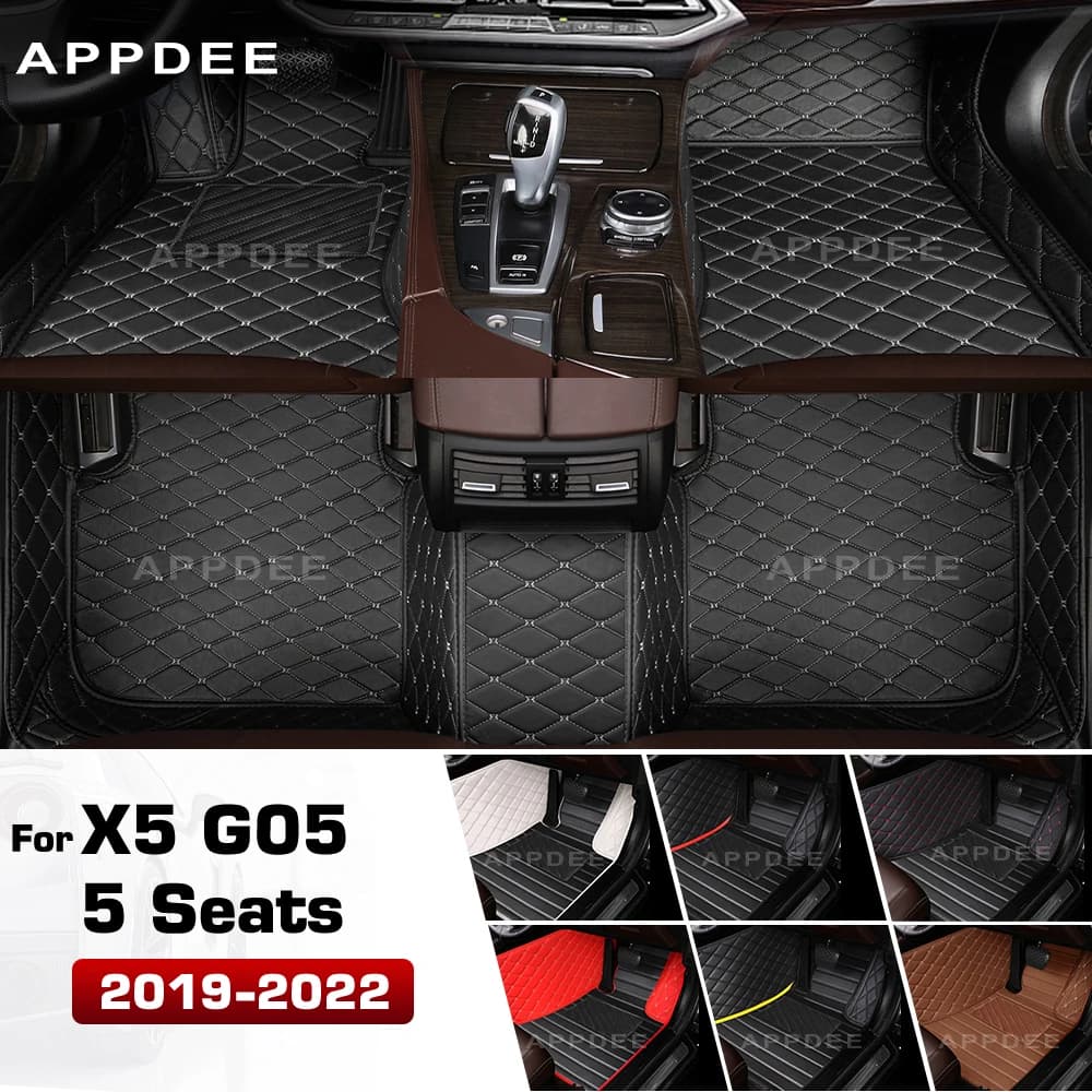 Per BMW X5 G05 5 posti 2019 2020 2021 2022 Tappetini auto Tappetini auto personalizzati Rilievi del piede Automobile Tappeto Copertura Accessori interni