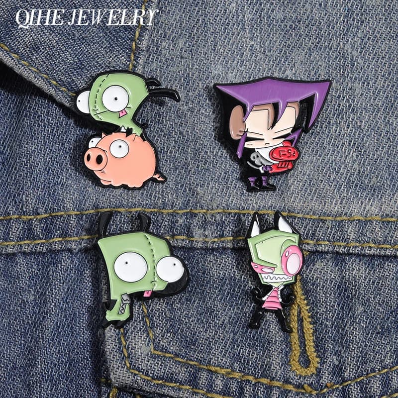 Cartoon Anime Brooch Enamel Pins Custom Animation Badges Lapel Jacket Accessories Funny Jewelry Gift for Kids Friends
