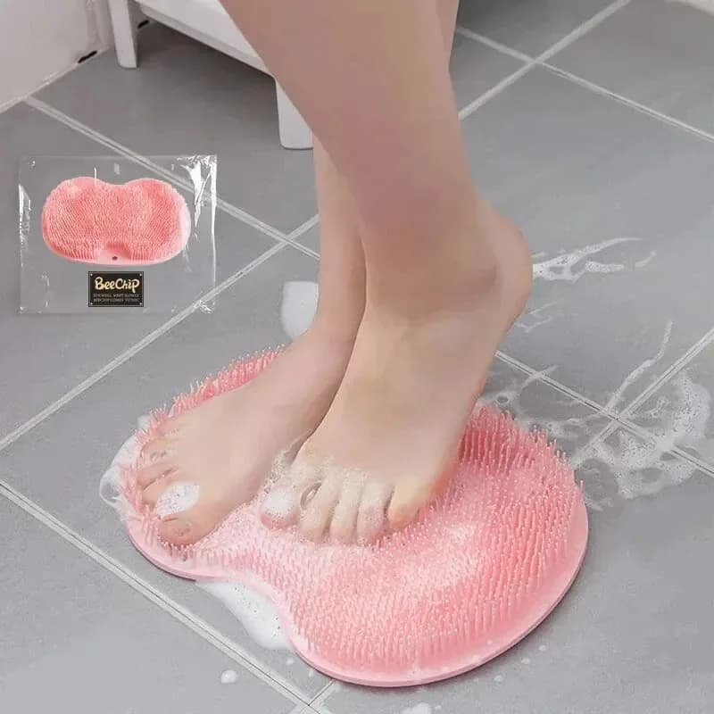Tappetino Massaggiante Multifunzione per Schiena e Piedi con Ventose Antiscivolo in Silicone per Bagno
