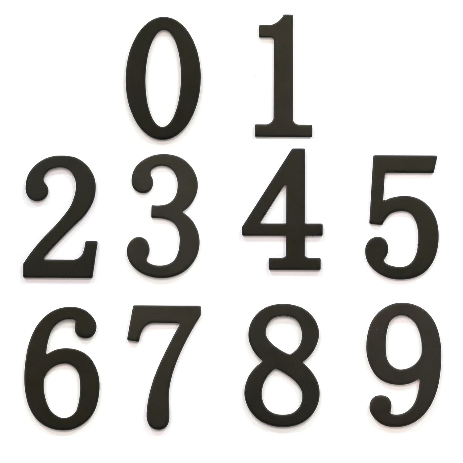 Black Metal House Number with Magnets 7*4cm Door Numbers Apartment Door Number for Outdoor Hotel Home Mailbox Label