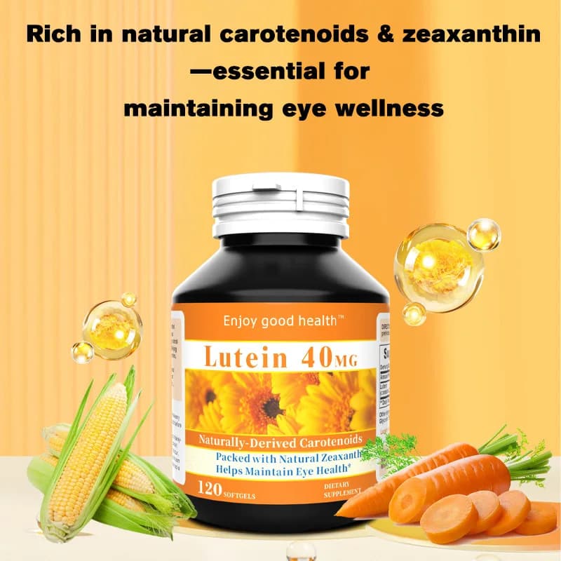 Lutein 40MG Natural Carotenoids - Vitamins for Eyes Supplement for Eye Health 120 Capsules