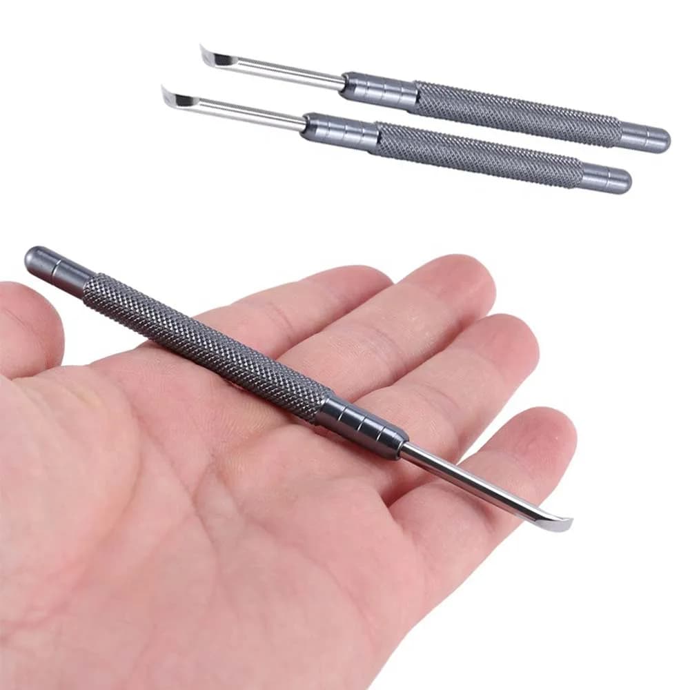 2/4Pack Stainless Steel 4mm Watch Hand Remover Tools Levers With Flat Blade Watch Needle Lifting Tool for Watchmaker Knife Tools