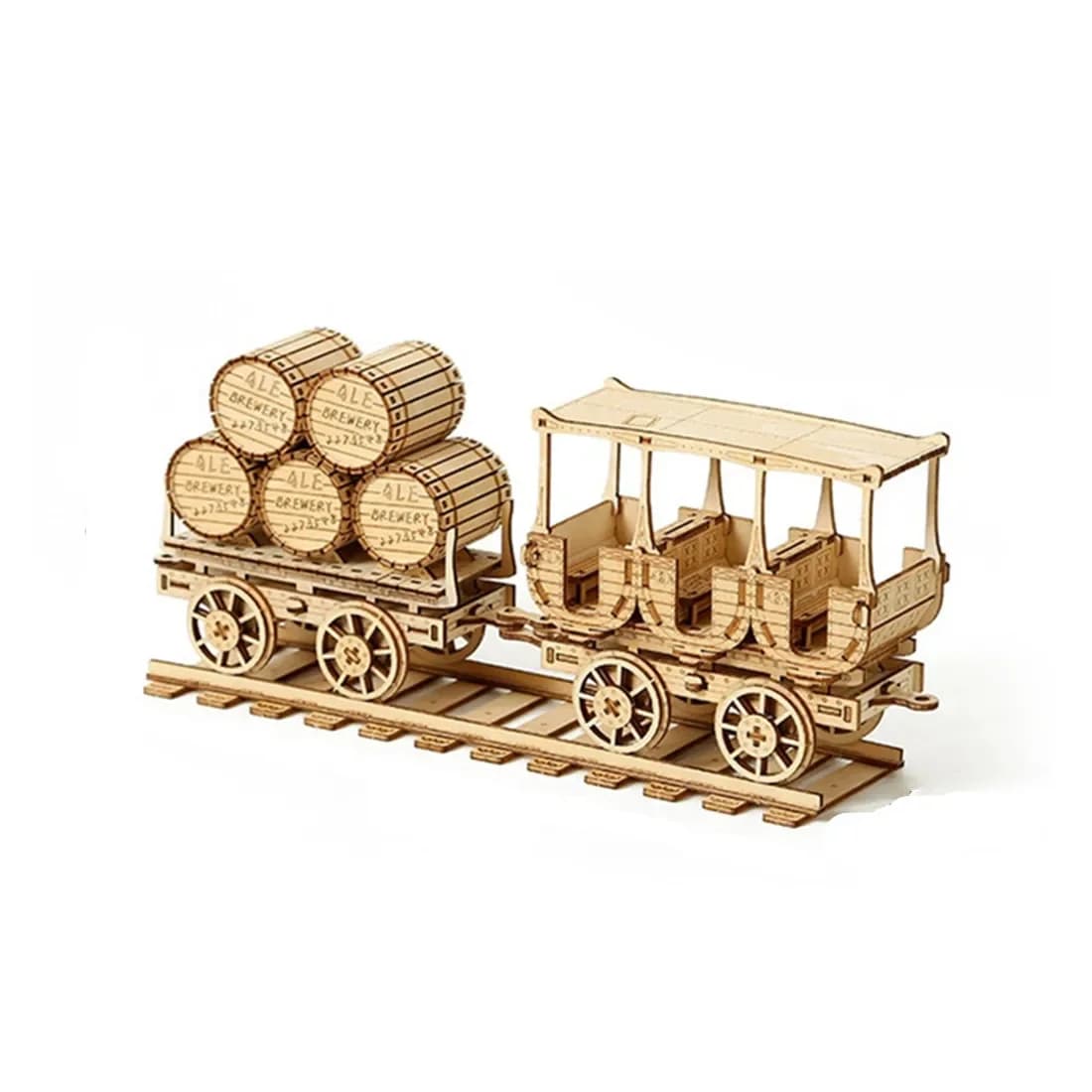 Puzzle in legno fai-da-te Modello di camion del carburante 3D Puzzle in legno Kit di montaggio puzzle per blocchi di costruzione