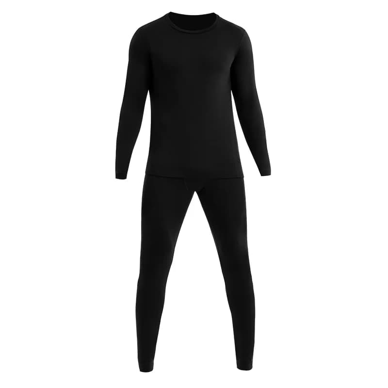 5 pezzi di biancheria intima da uomo in pile e maglione di cotone spesso, stile sottile, strato base per giovani, caldo inverno a prova di freddo