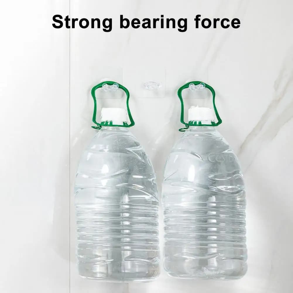 Hook clothes hangers Anti-rust hook Transparent hooks for the management of wall mounted cables Easy installation adhesive hooks to store