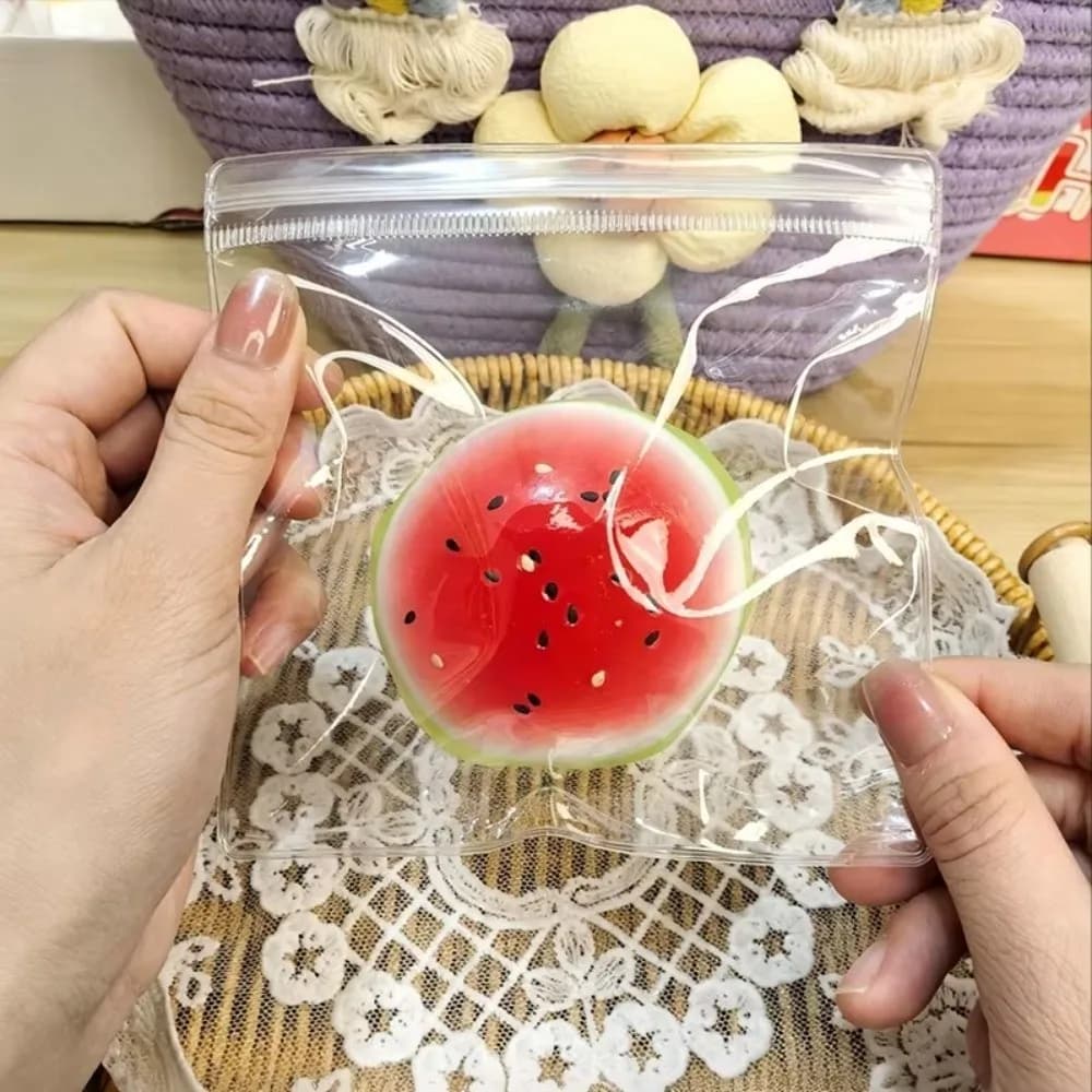 Cat Paw Watermelon Stress Reliever​​ Slow Rebound Squeezable Sensory Fidget Cream Slime Decompression