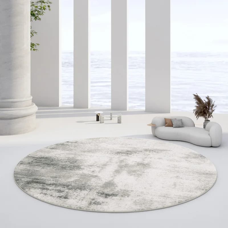 Tappeto rotondo in peluche in stile europeo s per la decorazione della camera da letto tappeti per soggiorno tappeto morbido per la casa tappeto addensato tappetini soffici